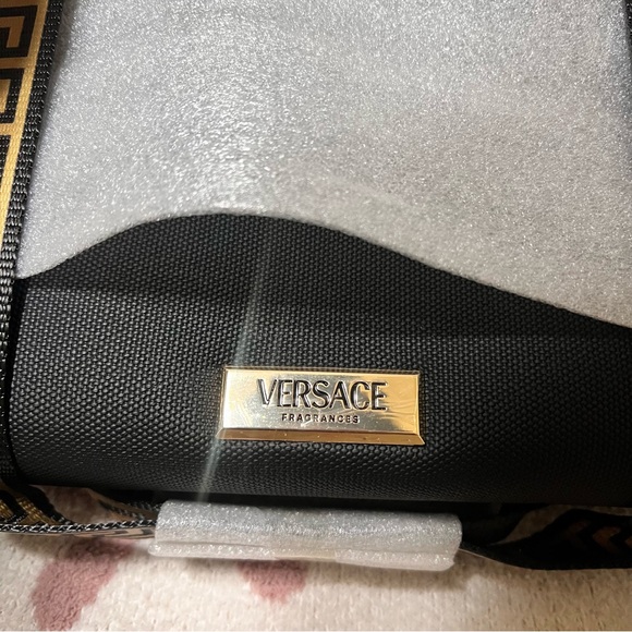 Versace Fragrance Luxury Tote Bag Black and Gold - Picture 2 of 3